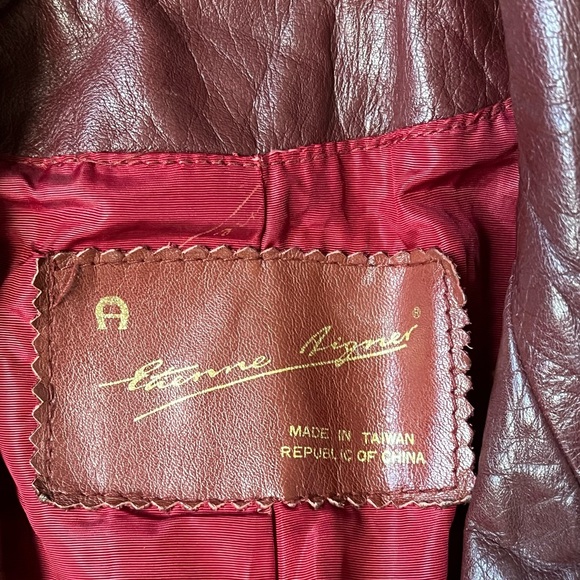 Etienne Aigner Vintage Retired Women’s Leather Jacket - Picture 3 of 13